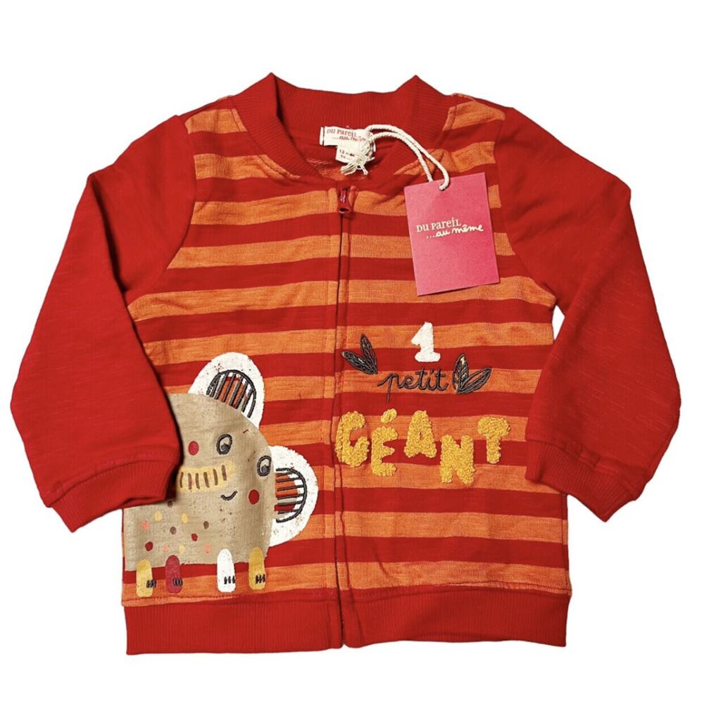 NWT Du Pareil Au Meme Elephant Jacket 12m